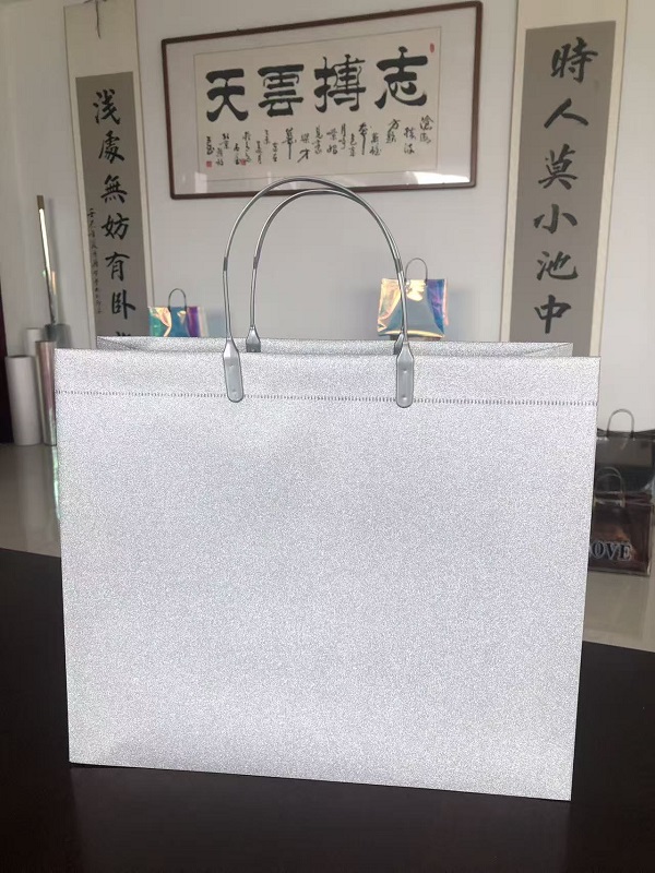 Glitter Film Laminated Gift Tote Bag