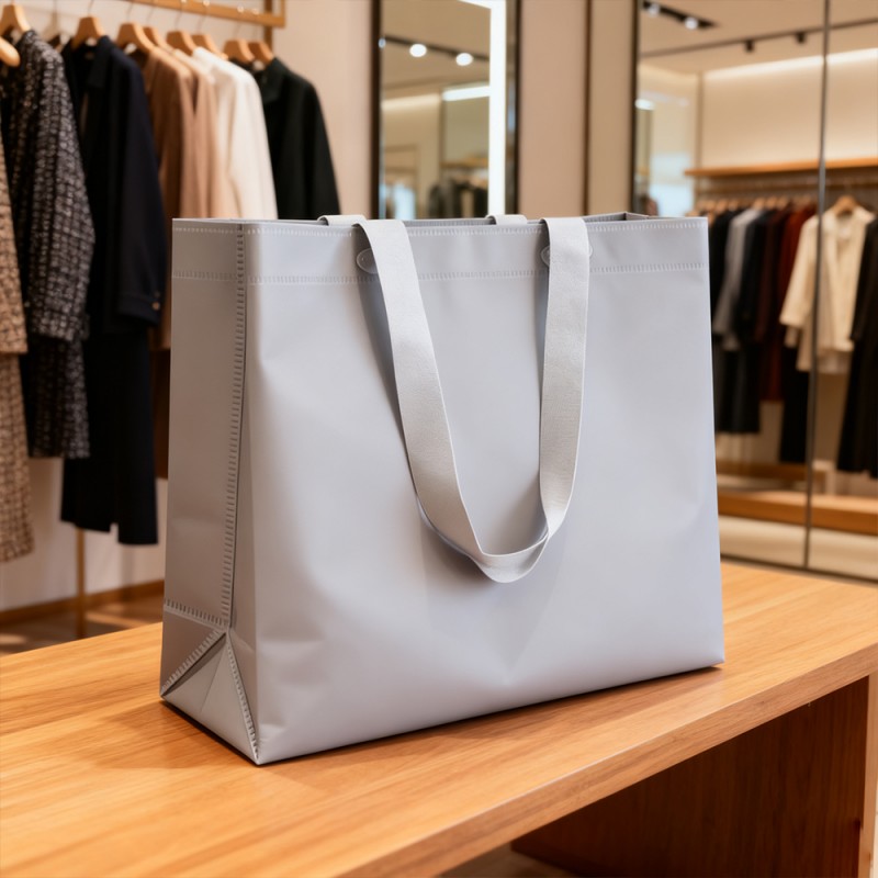 حقيبة هدايا من ورق الكرافت مغلفة PP